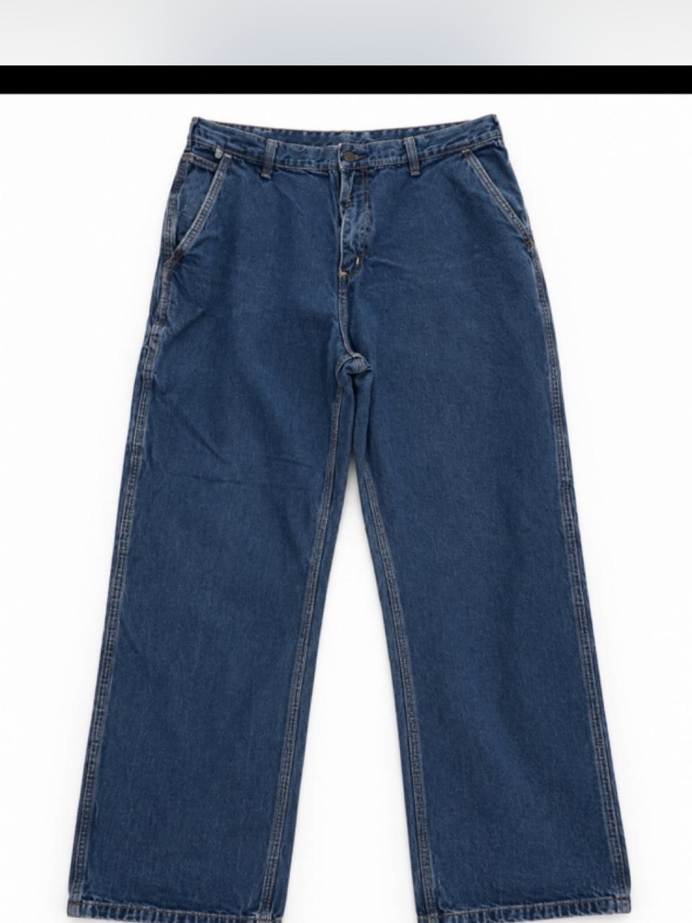 Carhartt Men's Relaxed Dark Blue Denim Jeans